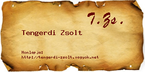 Tengerdi Zsolt névjegykártya